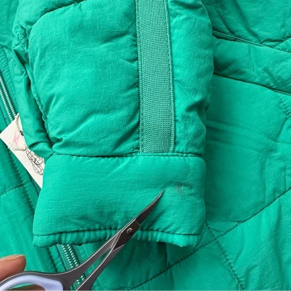 NWT Free People Pippa Packable Puffer Jacket Green Medium - Picture 6 of 10
